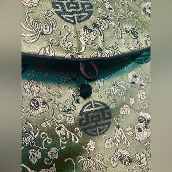 NWOT 2PC Asian Brocade Embroidered Tapestry Tote w/ Insert Slip Bag​ - Picture 11 of 12